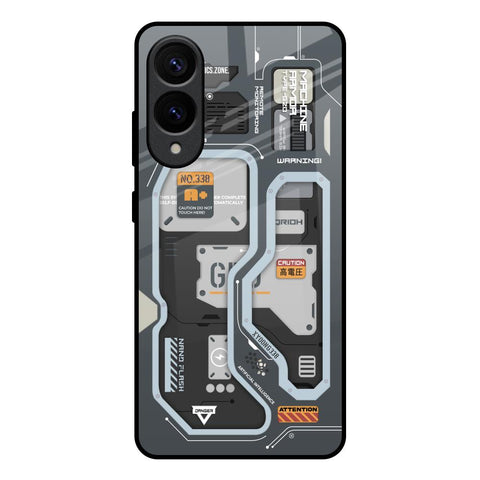 Retro Futuristic Glossy Case for Samsung Galaxy S25 Edge 5G