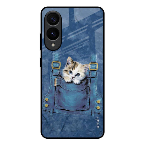 Kitty In Pocket Glossy Case For Samsung Galaxy S25 Edge 5G