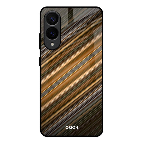 Diagonal Slash Pattern Glossy Case for Samsung Galaxy S25 Edge 5G