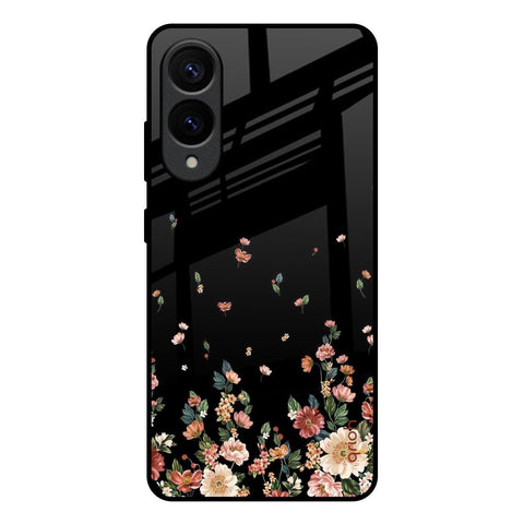 Floating Floral Print Glossy Case for Samsung Galaxy S25 Edge 5G