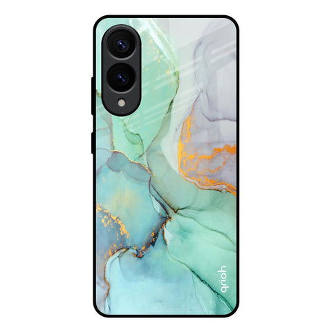 Green Marble Glossy Case for Samsung Galaxy S25 Edge 5G