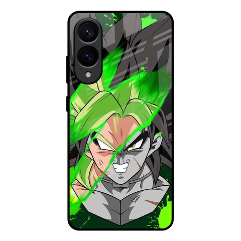 Anime Green Splash Glossy Case for Samsung Galaxy S25 Edge 5G
