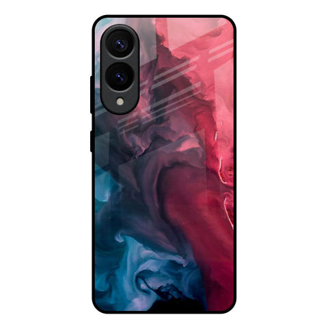 Blue & Red Smoke Glossy Case for Samsung Galaxy S25 Edge 5G