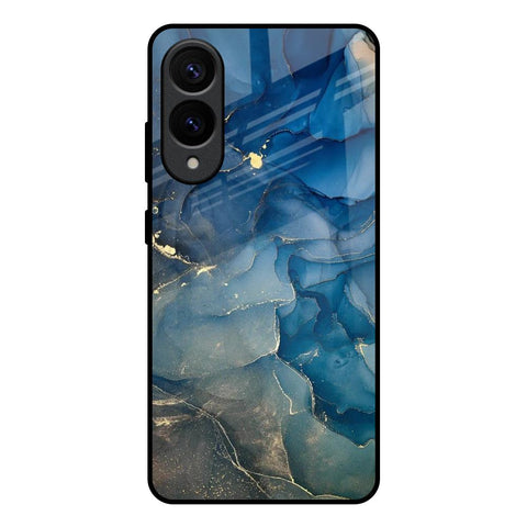 Blue Cool Marble Glossy Case for Samsung Galaxy S25 Edge 5G