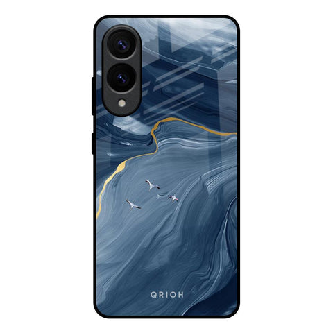 Deep Ocean Marble Glossy Case for Samsung Galaxy S25 Edge 5G