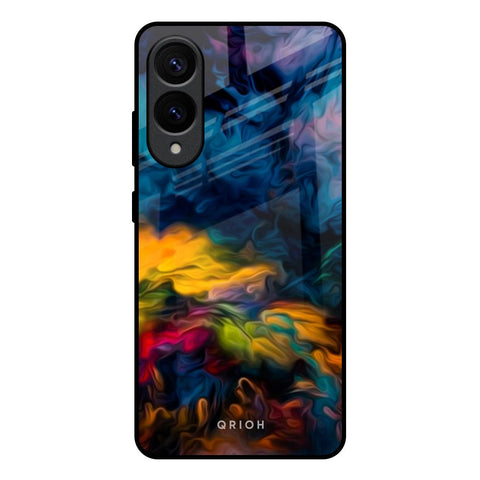 Multicolor Oil Painting Glossy Case for Samsung Galaxy S25 Edge 5G