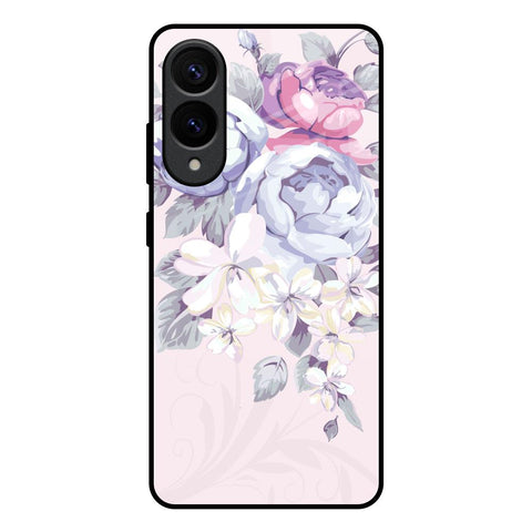 Elegant Floral Glossy Case for Samsung Galaxy S25 Edge 5G
