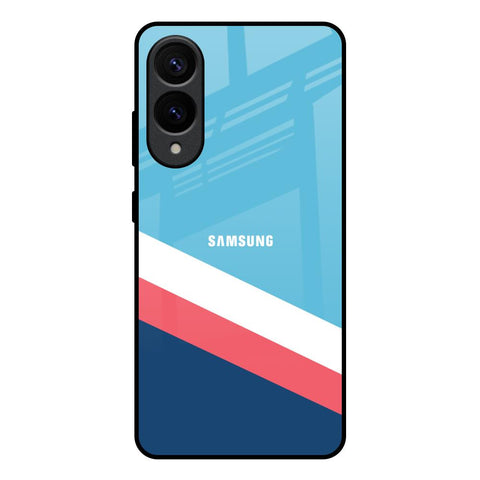 Pink & White Stripes Glossy Case For Samsung Galaxy S25 Edge 5G
