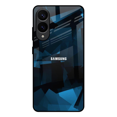 Polygonal Blue Box Glossy Case For Samsung Galaxy S25 Edge 5G