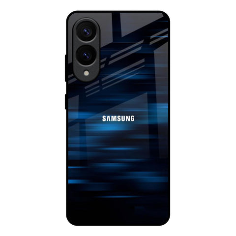 Blue Rough Abstract Glossy Case for Samsung Galaxy S25 Edge 5G