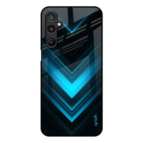 Vertical Blue Arrow Glossy Case For Samsung Galaxy M16 5G