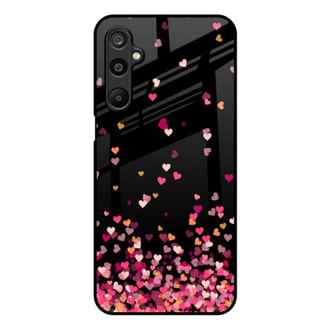 Heart Rain Fall Glossy Case For Samsung Galaxy M16 5G