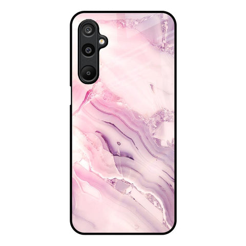 Diamond Pink Gradient Glossy Case For Samsung Galaxy M16 5G