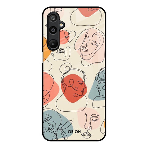Abstract Faces Glossy Case for Samsung Galaxy M16 5G