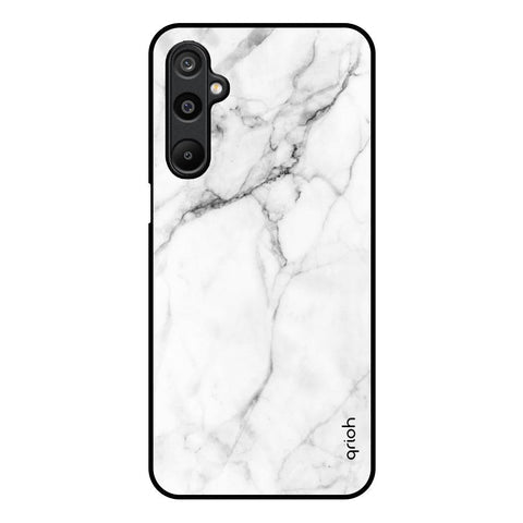 Modern White Marble Glossy Case for Samsung Galaxy M16 5G