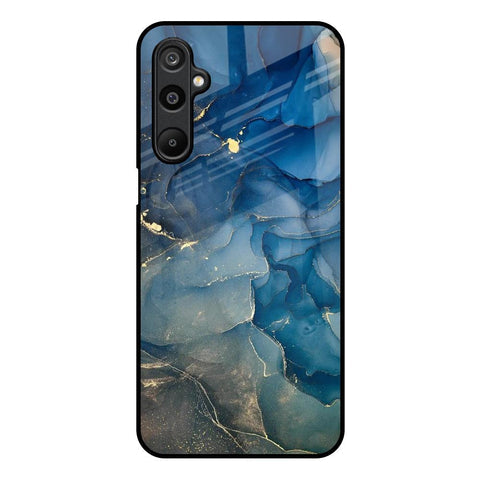 Blue Cool Marble Glossy Case for Samsung Galaxy M16 5G