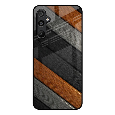 Tri Color Wood Glossy Case for Samsung Galaxy M16 5G