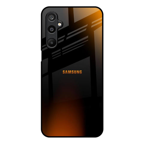 Orange Black Fusion Glossy Case for Samsung Galaxy M16 5G