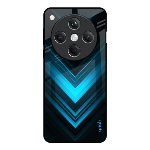 Vertical Blue Arrow Glossy Case For Oppo Find X8 5G