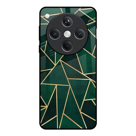 Abstract Green Glossy Case For Oppo Find X8 5G