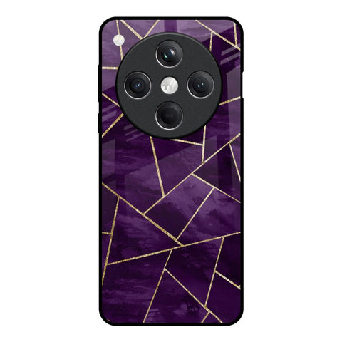 Geometric Purple Glossy Case For Oppo Find X8 5G