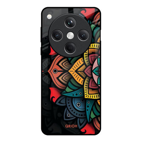 Retro Gorgeous Flower Glossy Case for Oppo Find X8 5G