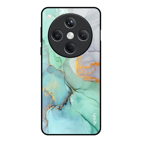 Green Marble Glossy Case for Oppo Find X8 5G