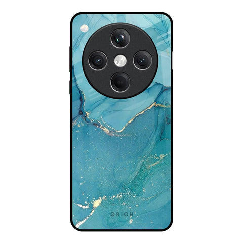 Blue Golden Glitter Glossy Case for Oppo Find X8 5G