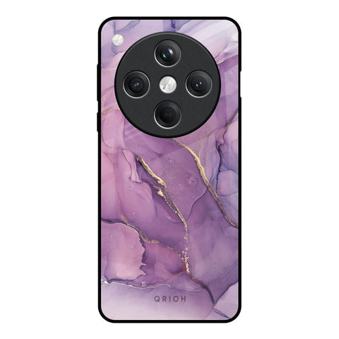 Purple Gold Marble Glossy Case for Oppo Find X8 5G