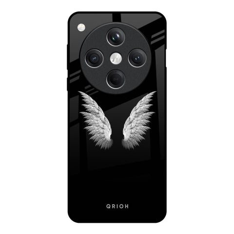 White Angel Wings Glossy Case for Oppo Find X8 5G