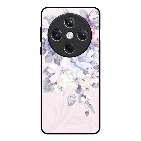 Elegant Floral Glossy Case for Oppo Find X8 5G