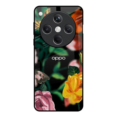 Flowers & Butterfly Glossy Case for Oppo Find X8 5G
