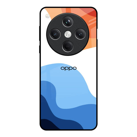 Wavy Color Pattern Glossy Case for Oppo Find X8 5G