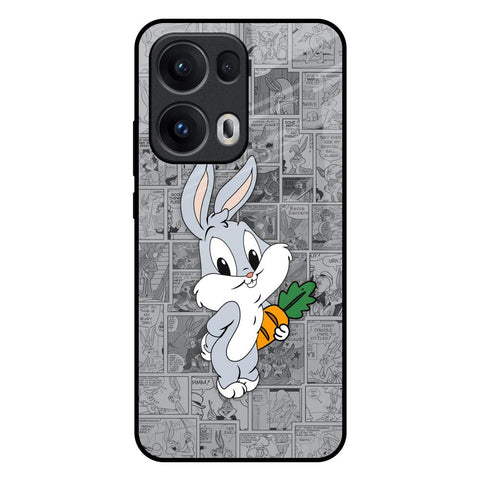 Cute Baby Bunny Glossy Case for Oppo Reno13 Pro 5G