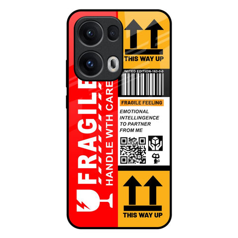 Handle With Care Glossy Case for Oppo Reno13 Pro 5G