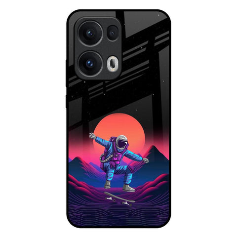 Retro Astronaut Glossy Case for Oppo Reno13 Pro 5G