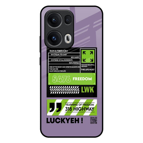 Run & Freedom Glossy Case for Oppo Reno13 Pro 5G