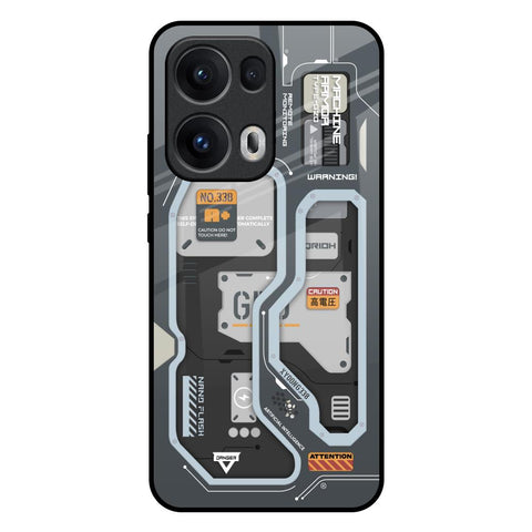 Retro Futuristic Glossy Case for Oppo Reno13 Pro 5G