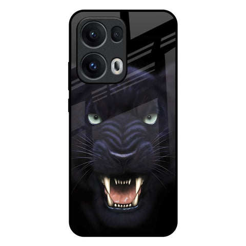 Angry Black Tiger Glossy Case for Oppo Reno13 Pro 5G