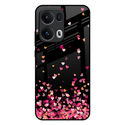 Heart Rain Fall Glossy Case For Oppo Reno13 Pro 5G