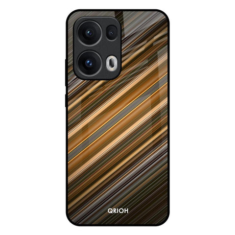 Diagonal Slash Pattern Glossy Case for Oppo Reno13 Pro 5G