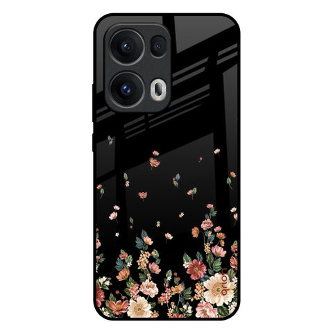 Floating Floral Print Glossy Case for Oppo Reno13 Pro 5G
