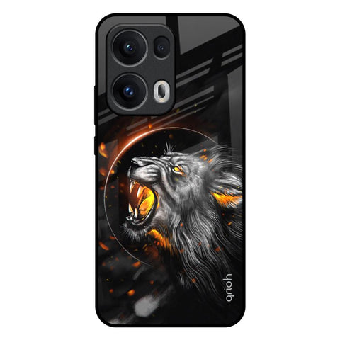 Aggressive Lion Glossy Case for Oppo Reno13 Pro 5G