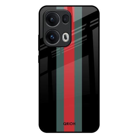 Vertical Stripes Glossy Case for Oppo Reno13 Pro 5G