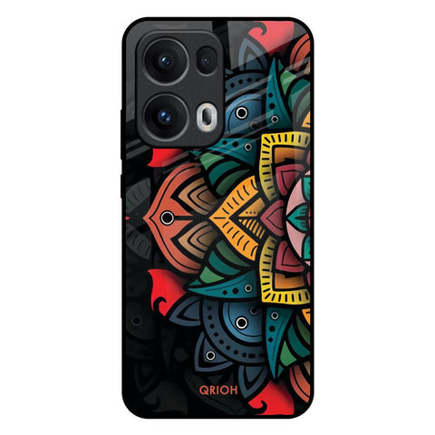 Retro Gorgeous Flower Glossy Case for Oppo Reno13 Pro 5G