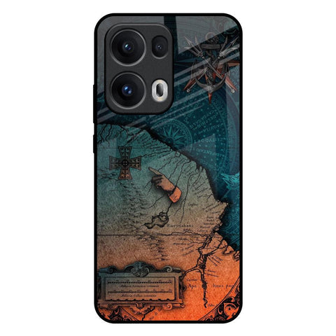 Geographical Map Glossy Case for Oppo Reno13 Pro 5G