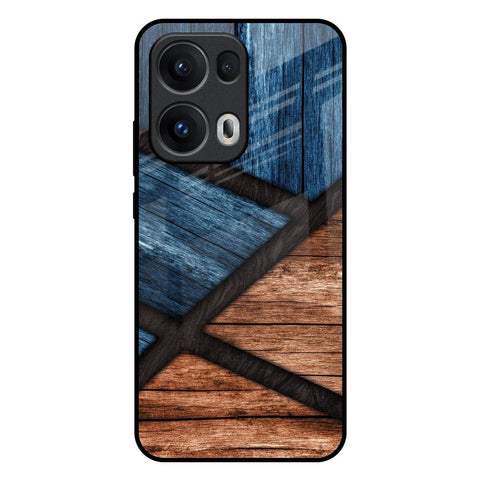 Wooden Tiles Glossy Case for Oppo Reno13 Pro 5G