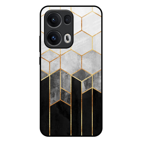 Tricolor Pattern Glossy Case for Oppo Reno13 Pro 5G