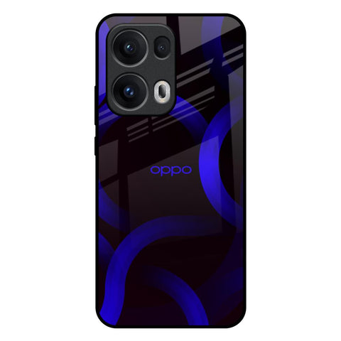 Blue Ring Light Glossy Case for Oppo Reno13 Pro 5G