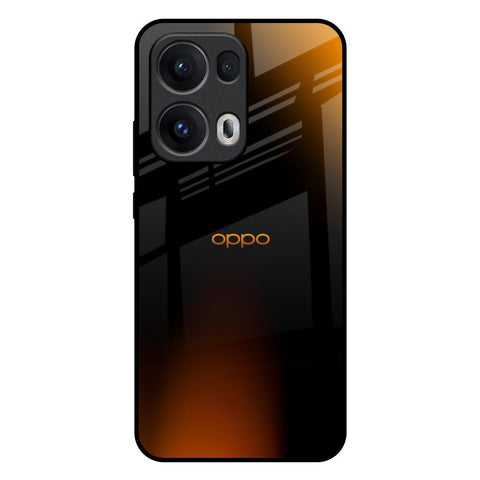 Orange Black Fusion Glossy Case for Oppo Reno13 Pro 5G